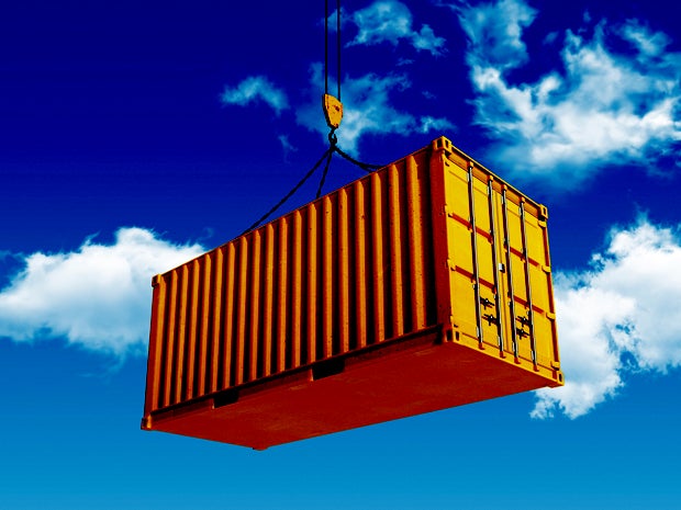 shipping container hanging air lift