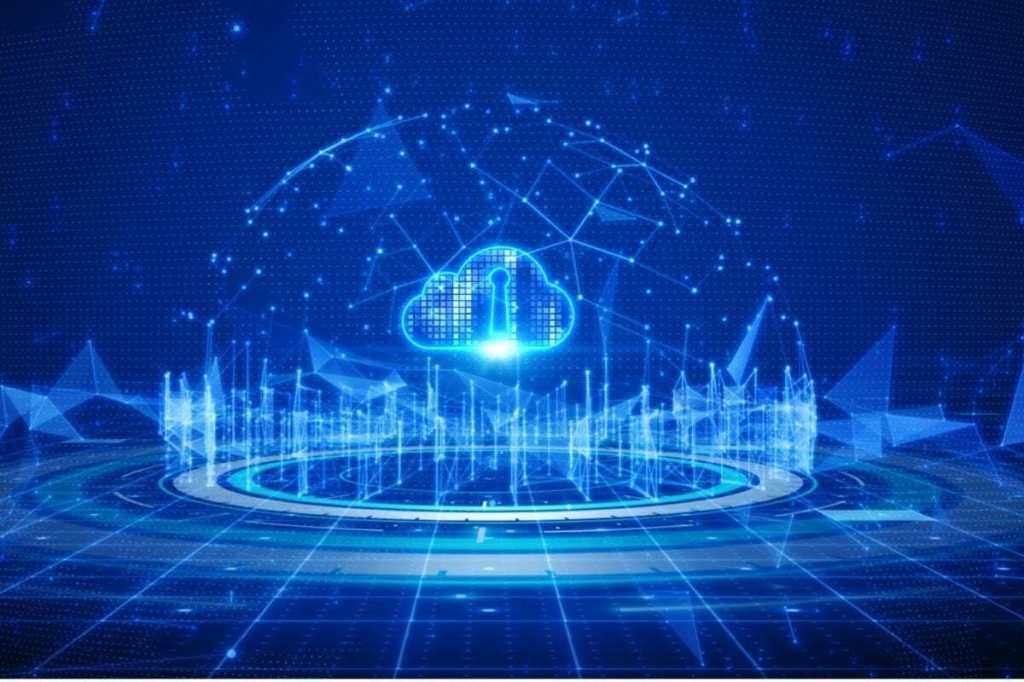 digital data network connection cloud computing and global 5g high picture id1223956352