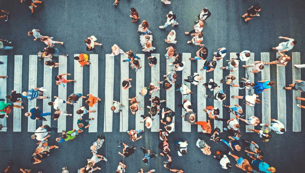 crowded street